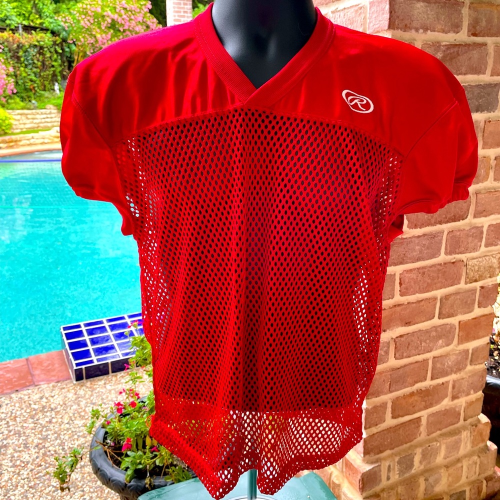 Red, Practice Football Jersey, size Youth XL